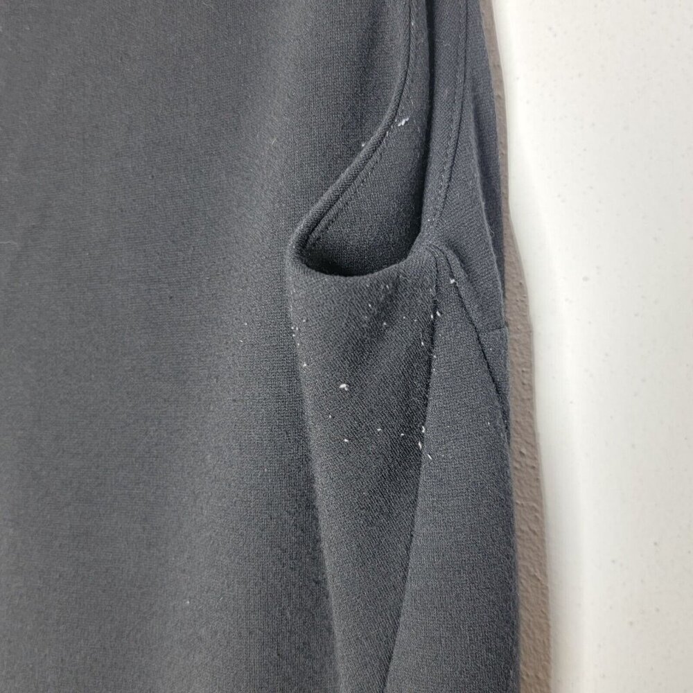 M.M. LAFLEUR Size 12 Black Sleeveless Midi V-Neck Dress Women's - Picture 6 of 7